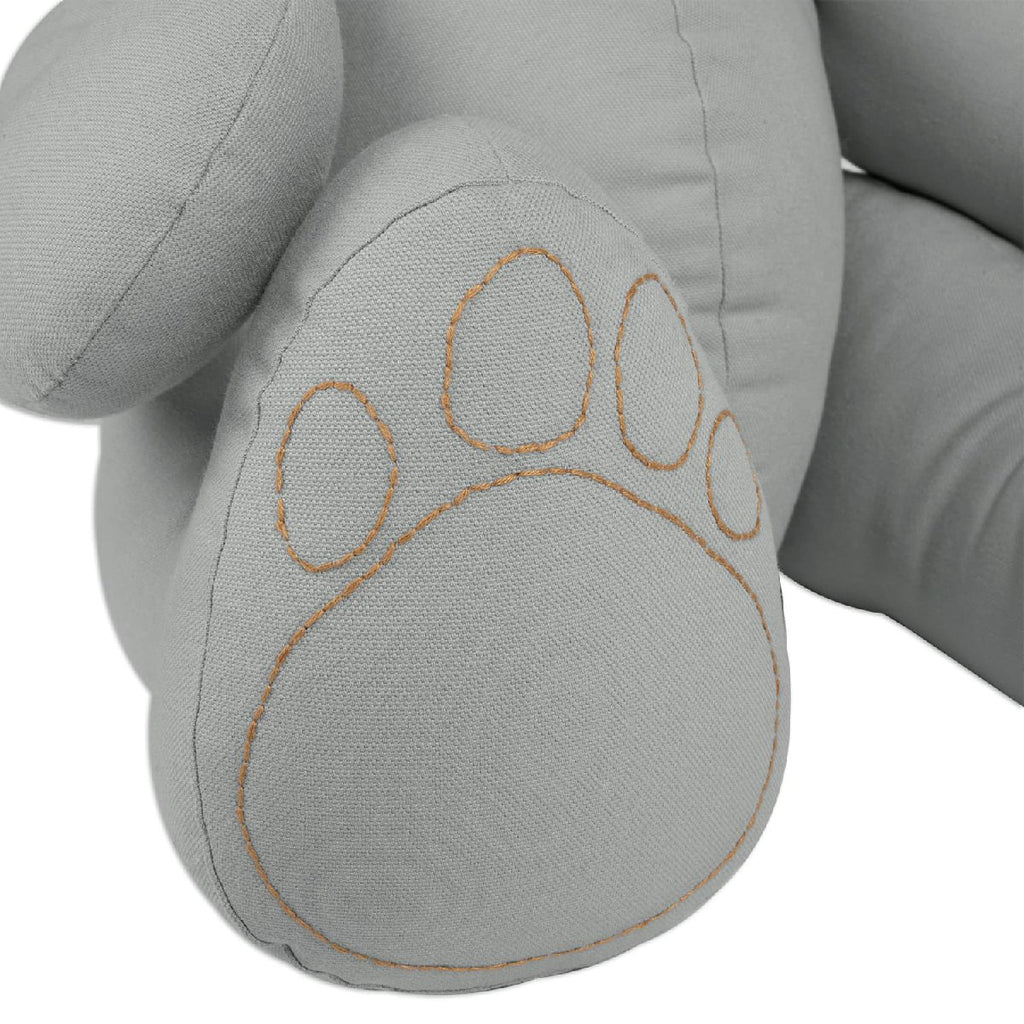 mondocherry - Numero74 | Ted bear cushion | silver grey | small - foot