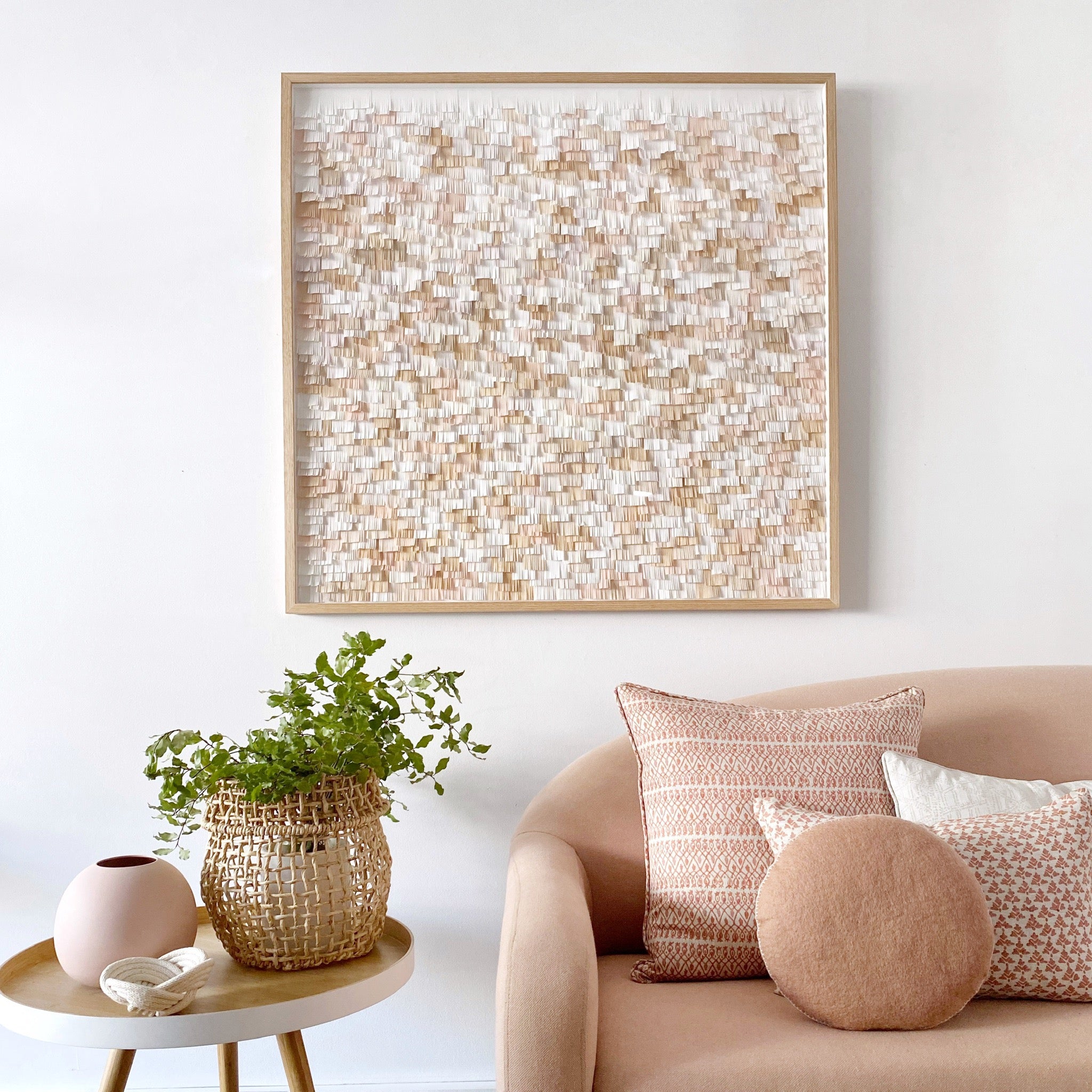 mondocherry "all about the texture" paper wall art