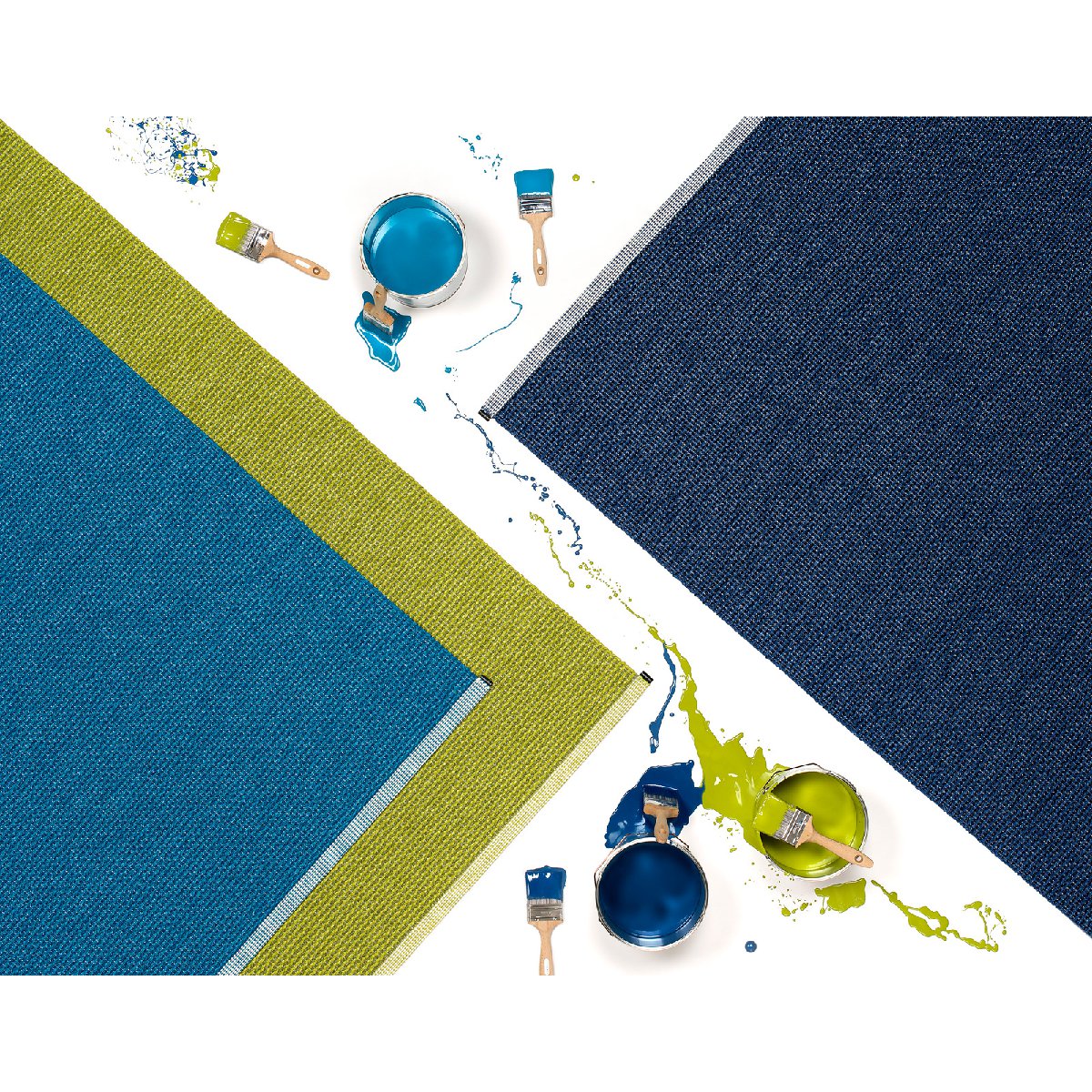 Pappelina | mono mat | petrol light petrol - 60cm x 85cm - colour