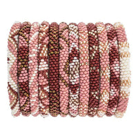 mondocherry - aid through trade | roll on bracelet | desert rose