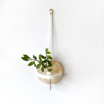 stix and flora wall decor | hoopla vase | small | white