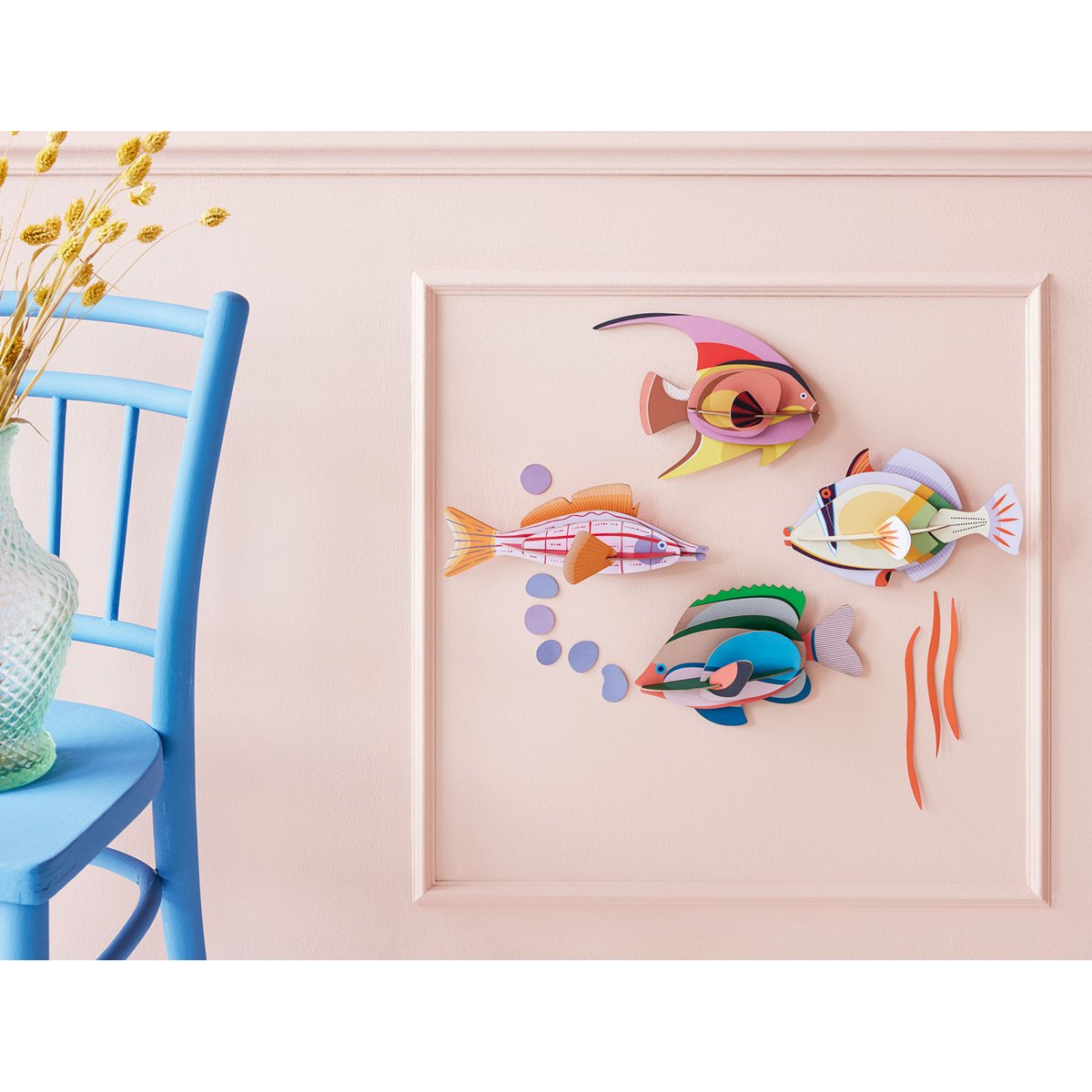 mondocherry - Studio Roof | blackcap fish wall decor - display