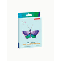 Studio Roof | blue copper butterfly wall decor - package