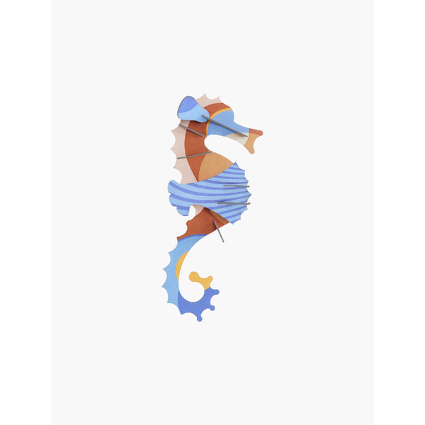 mondocherry - Studio Roof | blue ringlet seahorse wall decor