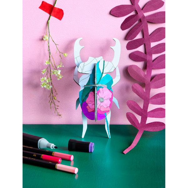 Studio Roof | diy stag beetle - coloured