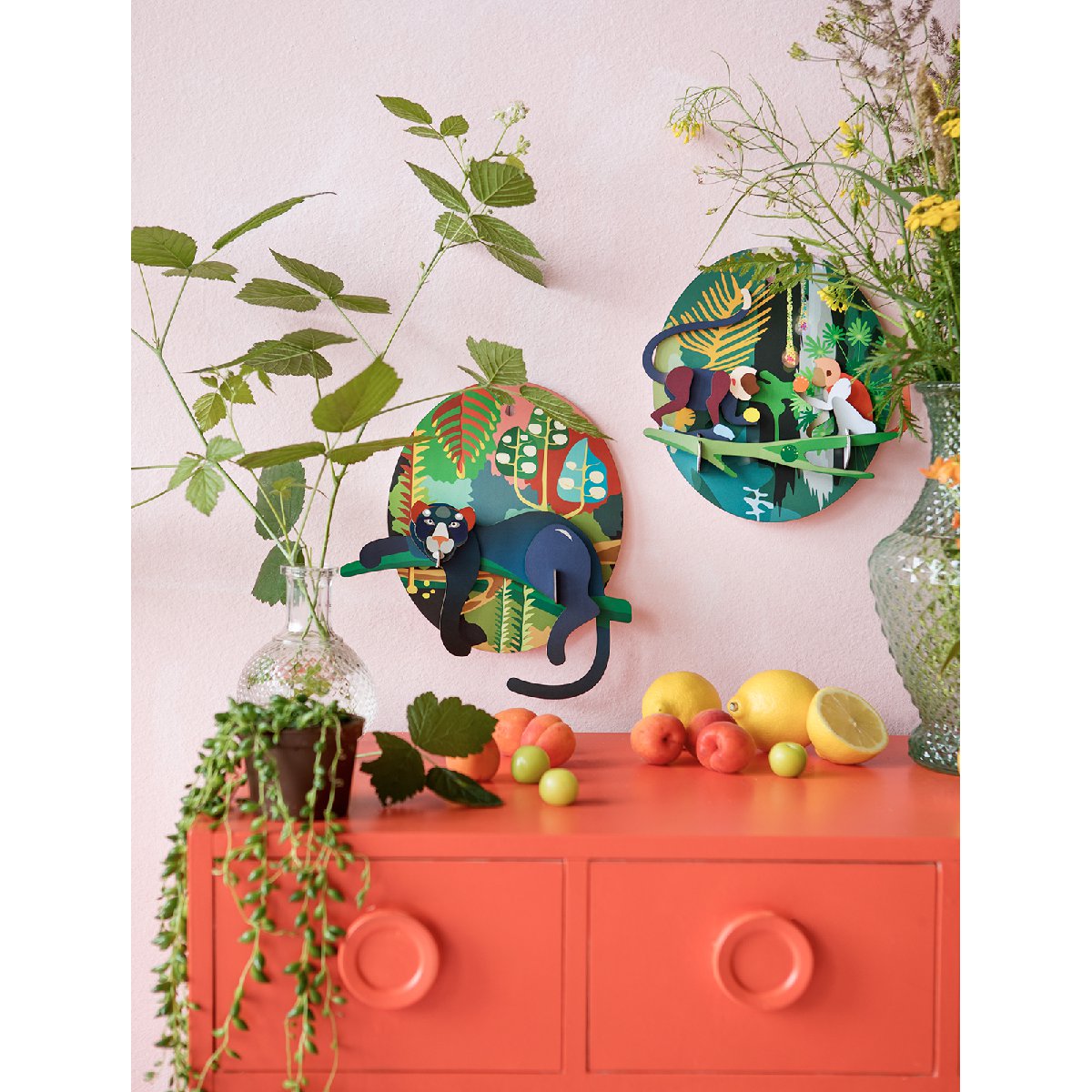 mondocherry - Studio Roof | jungle puma wall decoration - display