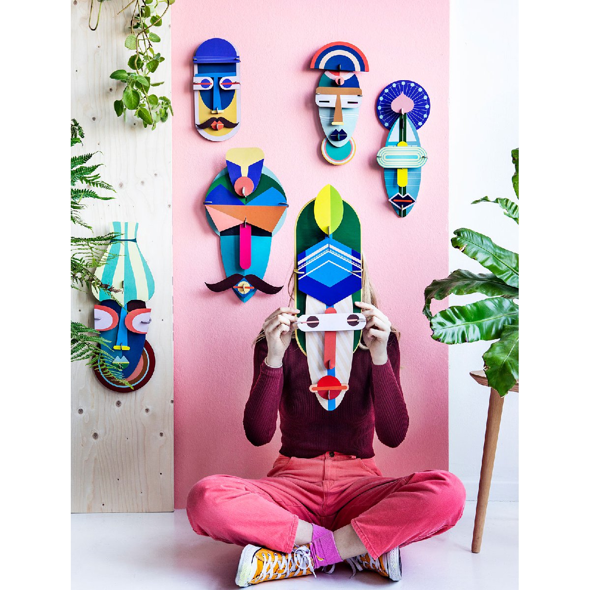 mondocherry - Studio Roof | london mask wall decor - play