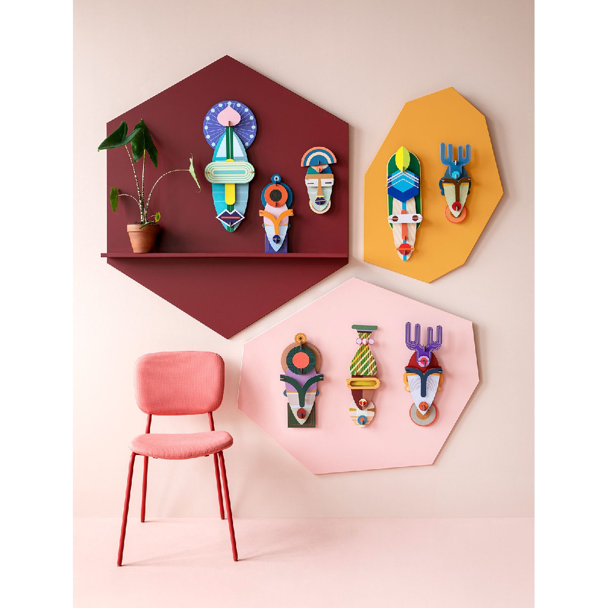 Studio Roof | Sydney mask wall decor - collection