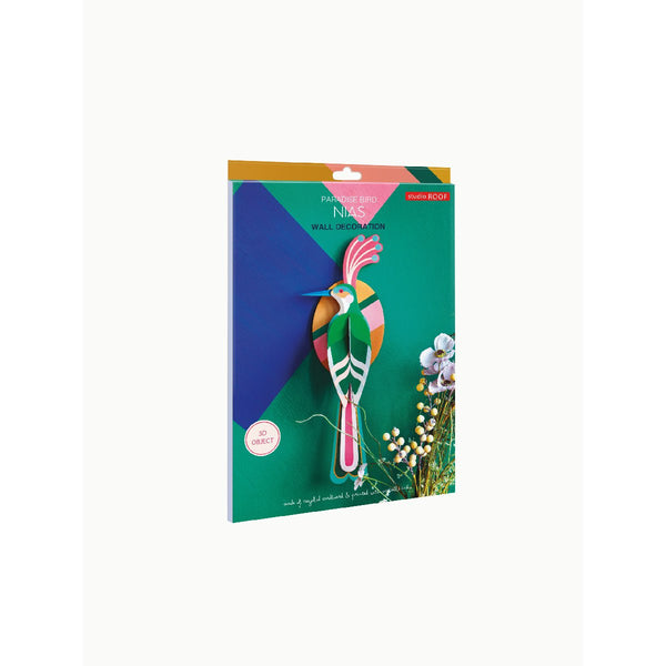 Studio Roof | paradise bird nias wall decor - package