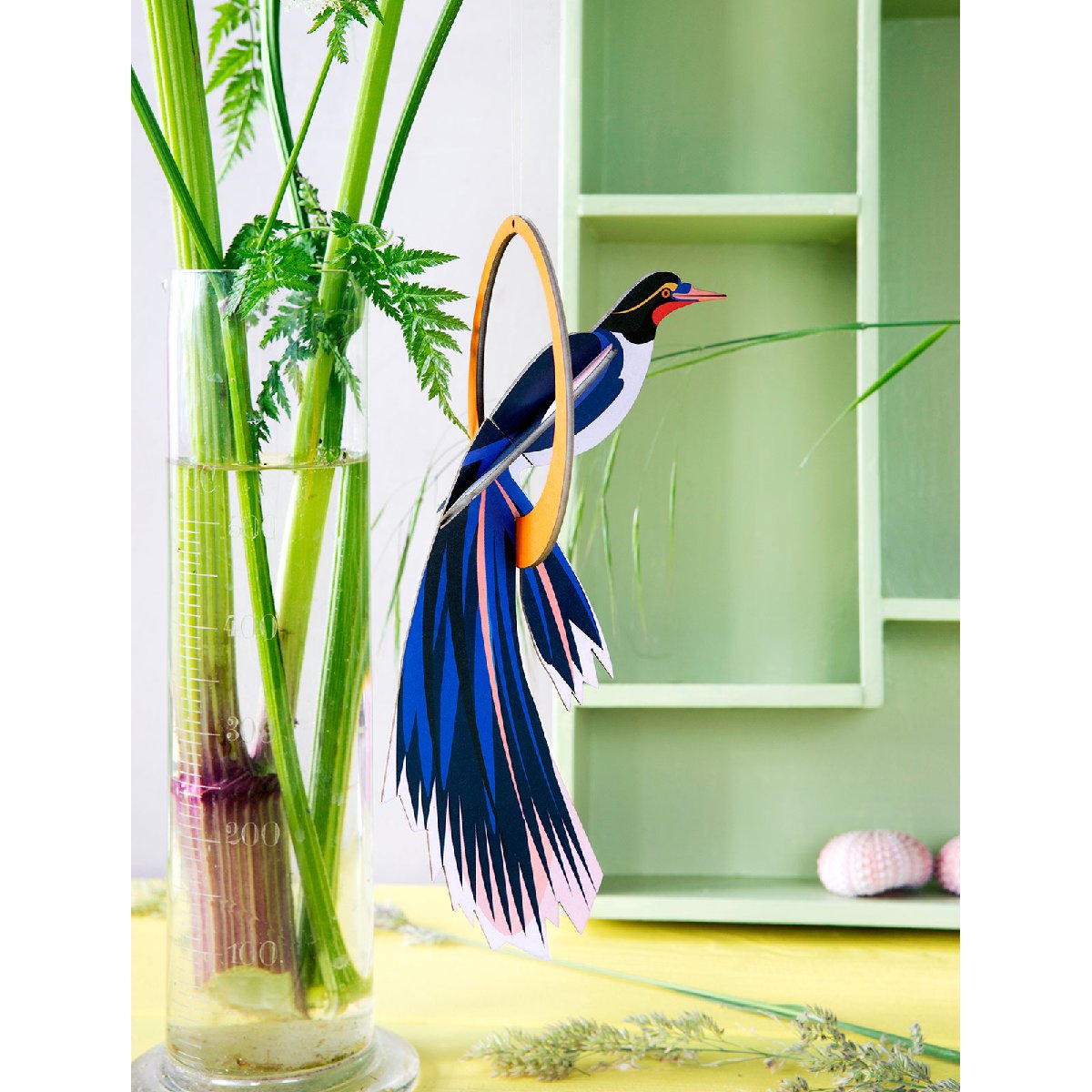 Studio Roof | swinging flores pop out card - display