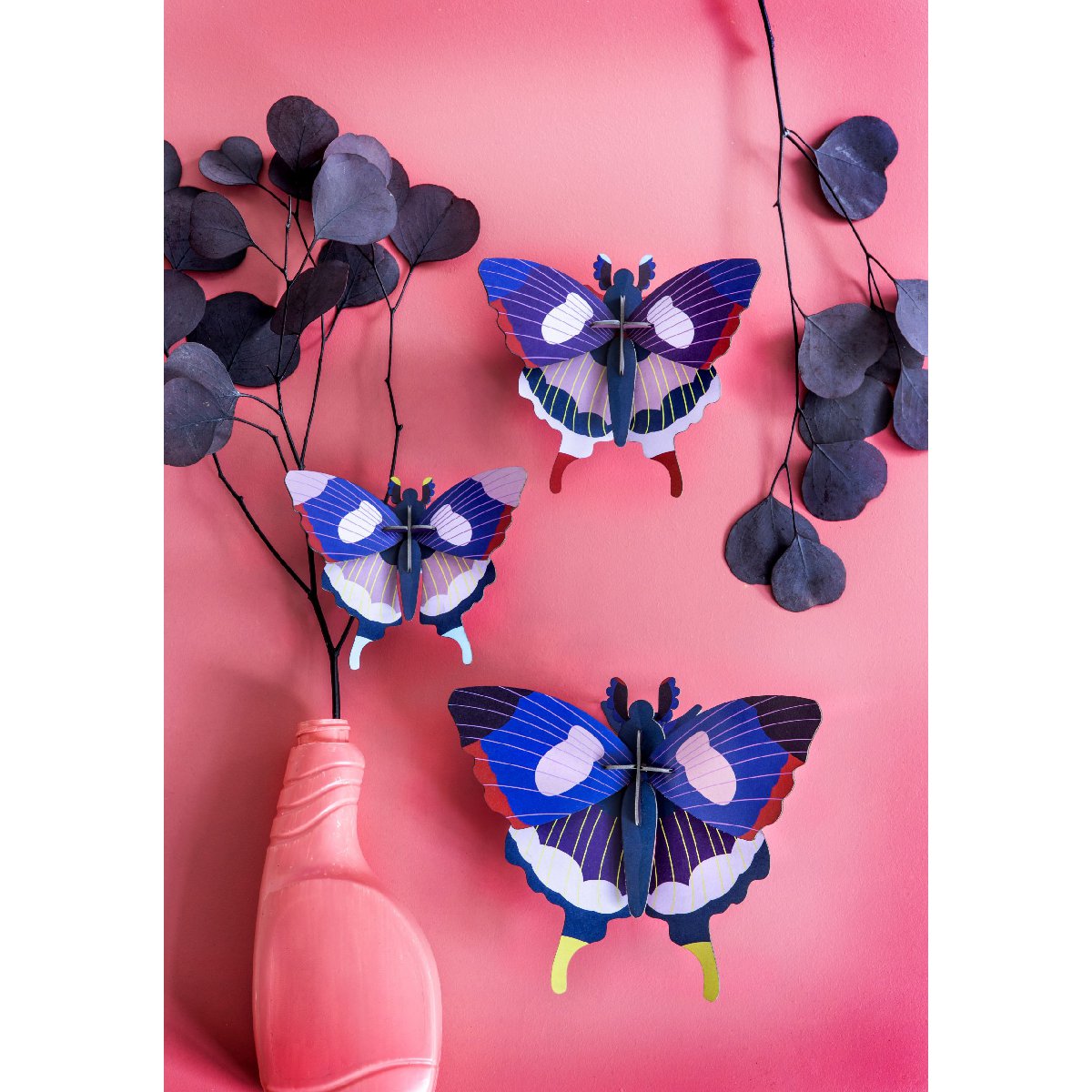 Studio Roof | swallowtail butterflies | set of 3 | wall decor - wall