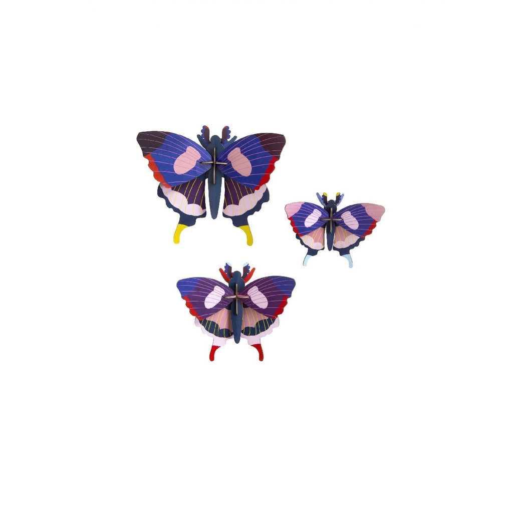 Studio Roof | swallowtail butterflies | set of 3 | wall decor