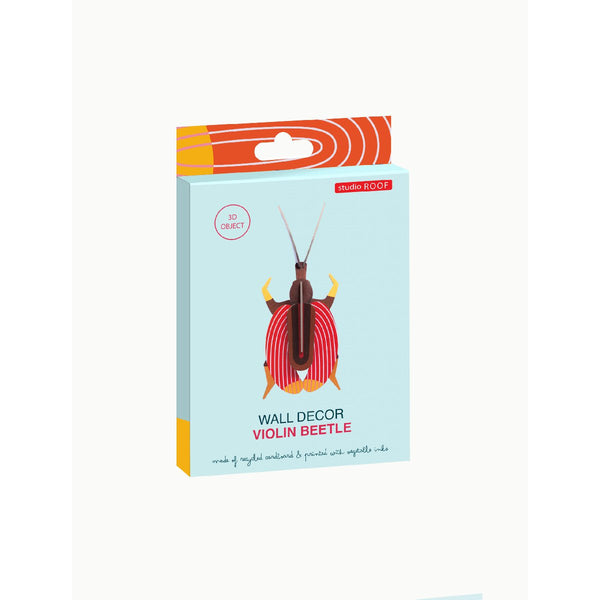 Studio Roof | violin beetle wall decor - box