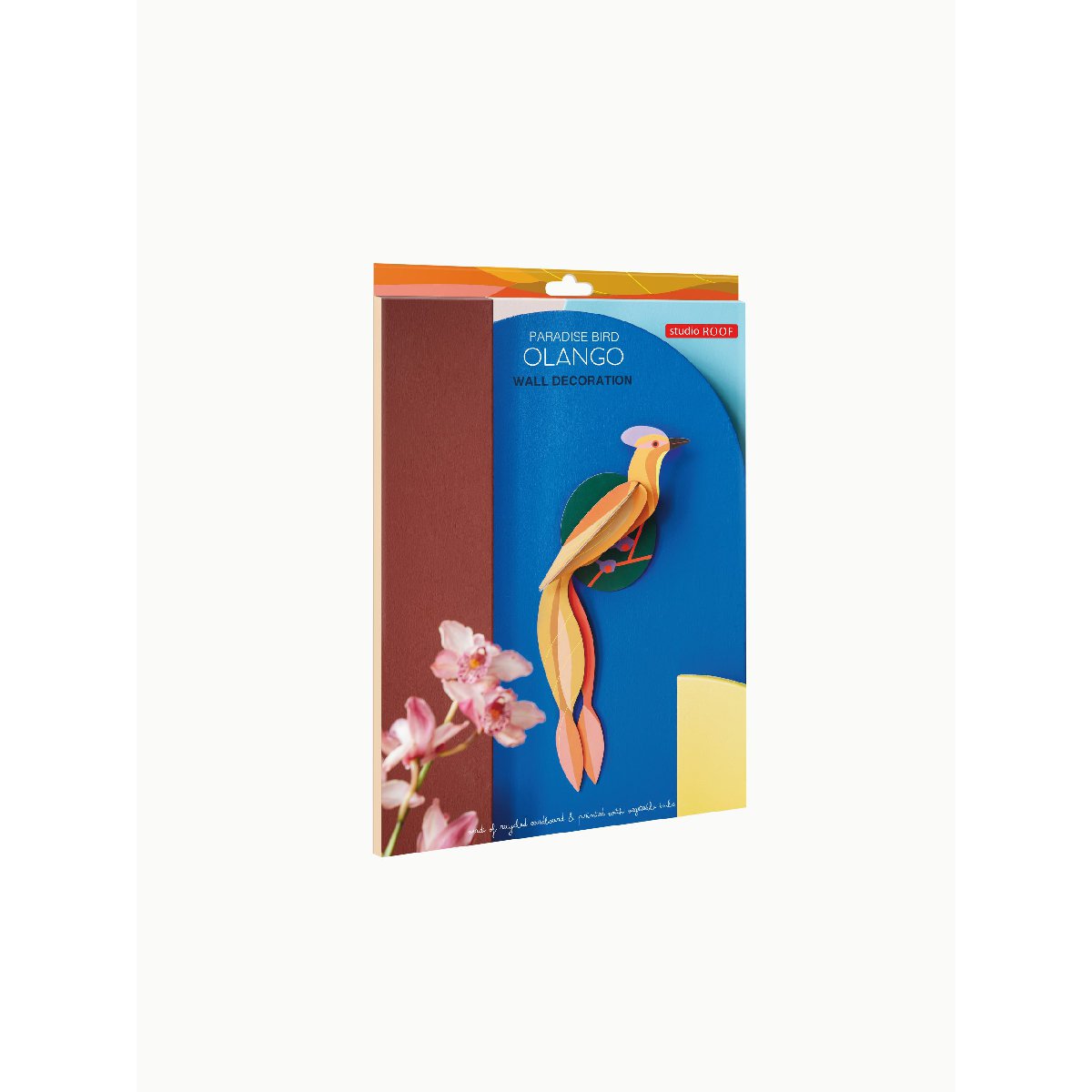Studio Roof | paradise bird olango wall decor - box