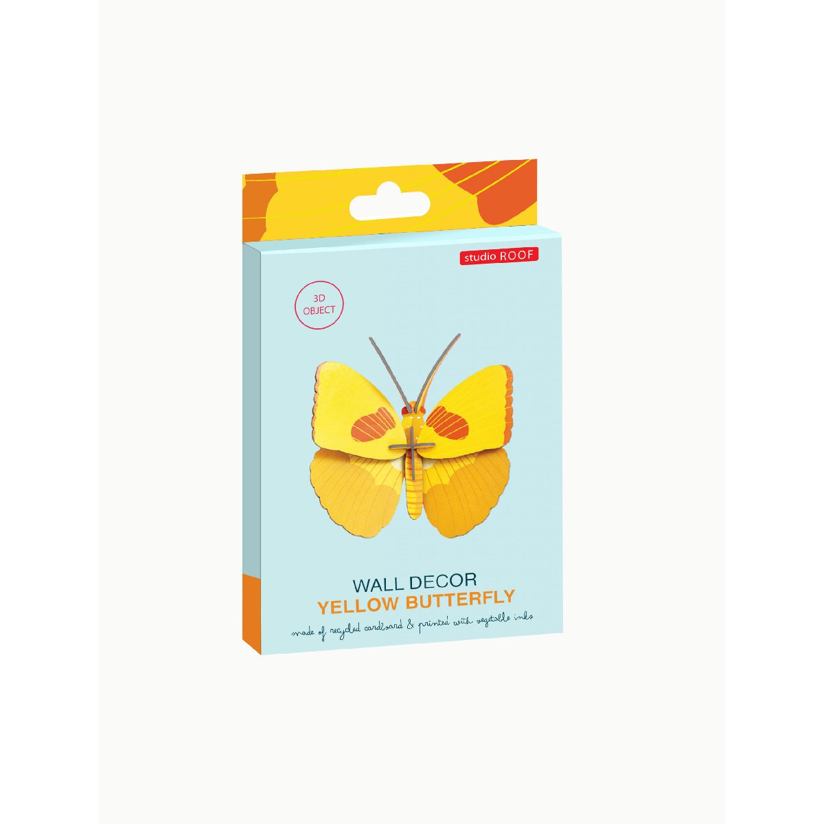 Studio Roof | yellow butterfly wall decor - package