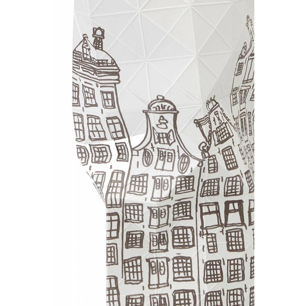 Tiny Miracles | paper vase cover | canal houses | large