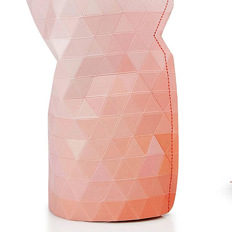 mondocherry - Tiny Miracles | paper vase cover | pink tones | small - close