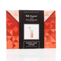 mondocherry - Tiny Miracles | paper vase cover | red gradient | large - packaging