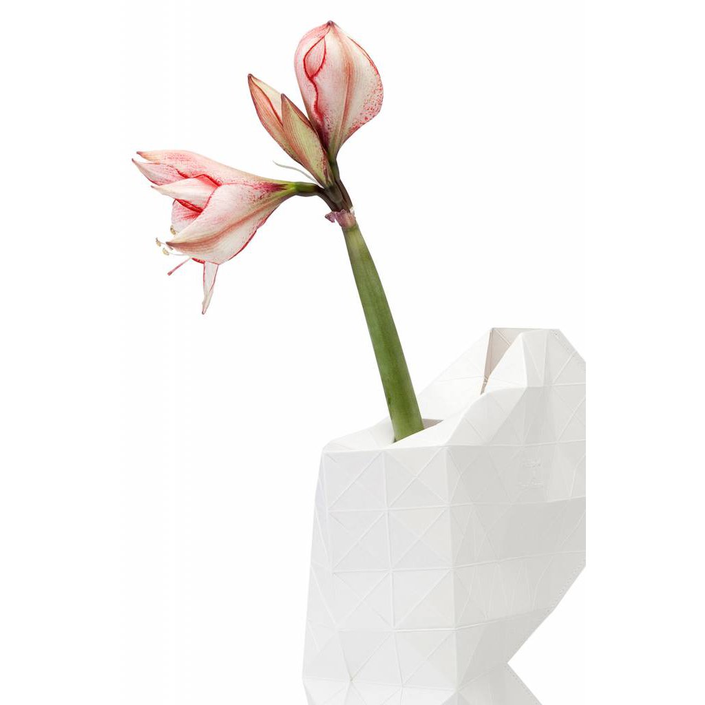 mondocherry - Tiny Miracles | paper vase cover | white | large - close