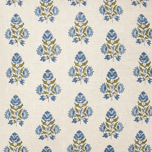 mondocherry | Walter G | ankara linen cushion | moss - pattern