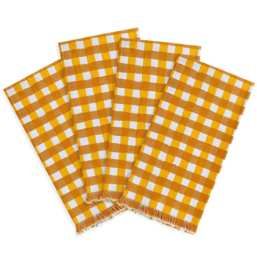 Walter G | bodrum cotton napkins | marigold (set of 4)