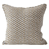 Walter G | edo linen cushion | tobacco