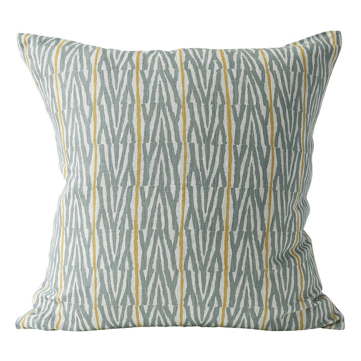 Walter G | fuji linen cushion | celadon