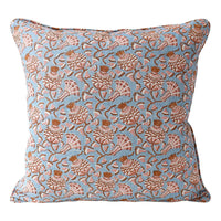 Walter G | iznik linen cushion | winter bloom