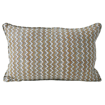 Walter G | Nicobar linen cushion | celadon