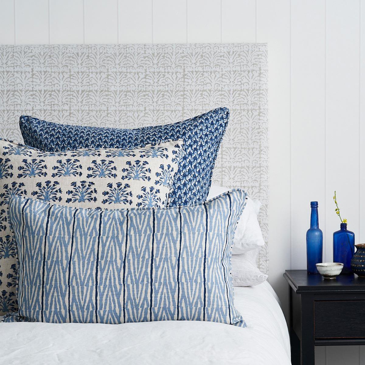Walter G | samode linen cushion | riviera - bed
