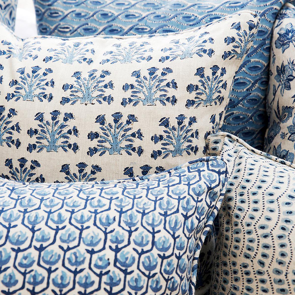 Walter G | samode linen cushion | riviera - closeup