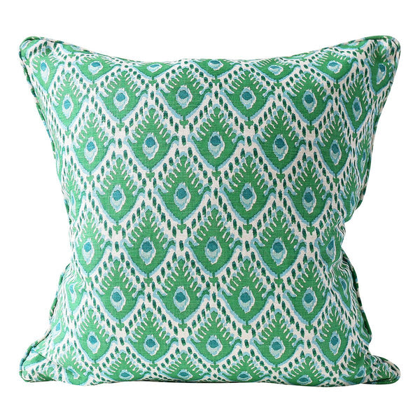 Walter G | tashkent linen cushion | emerald