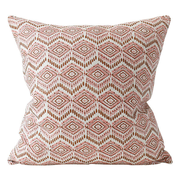 Walter G | ziggurat linen cushion | winter bloom