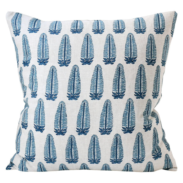 mondocherry - Walter G | akola linen cushion | azure