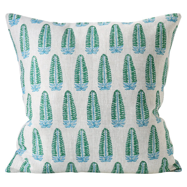 Walter G | akola linen cushion | emerald