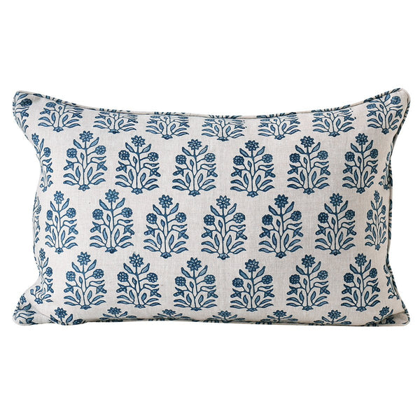 Walter G | amer linen cushion | azure