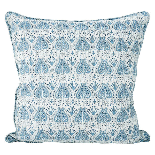 Walter G | avignon linen cushion | azure - mondocherry