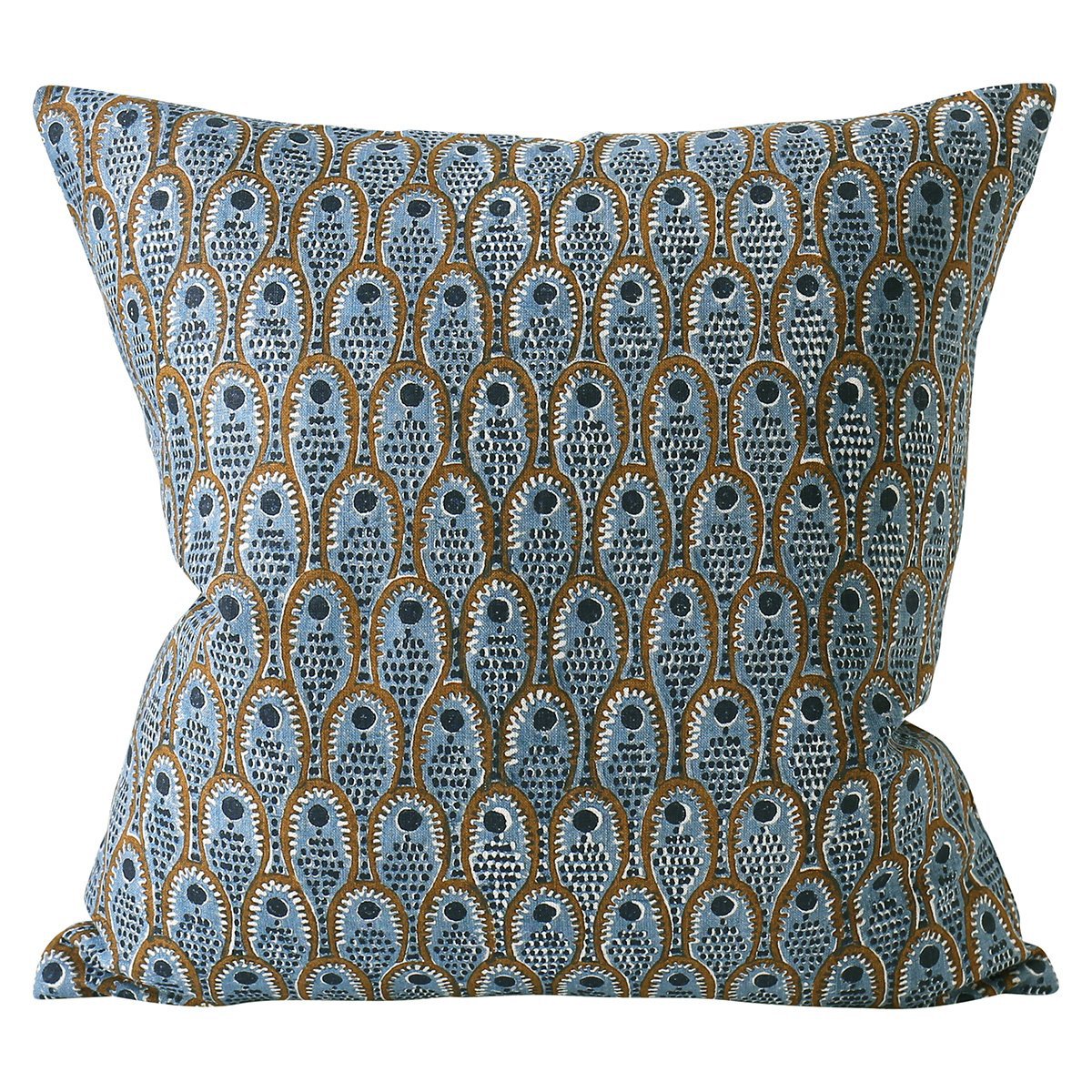 Walter G | catania linen cushion | tobacco