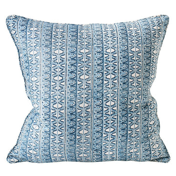 Walter G | corfu linen cushion | azure