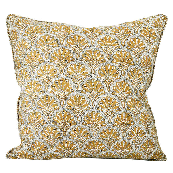 Walter G | st tropez linen cushion | saffron - mondocherry