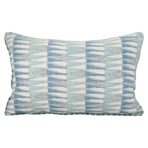 Walter G | tangier fresh linen cushion | azure - mondocherry