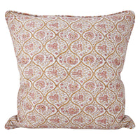 Walter G | trellis linen cushion | golden - mondocherry