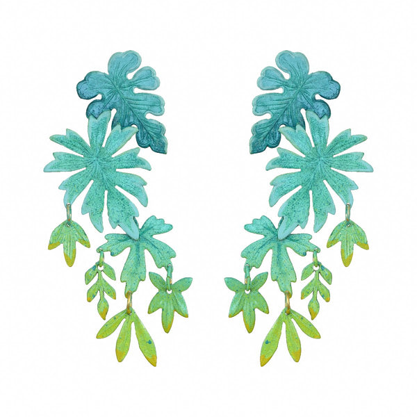 We Dream in Colour jewellery | jardin botanique earrings