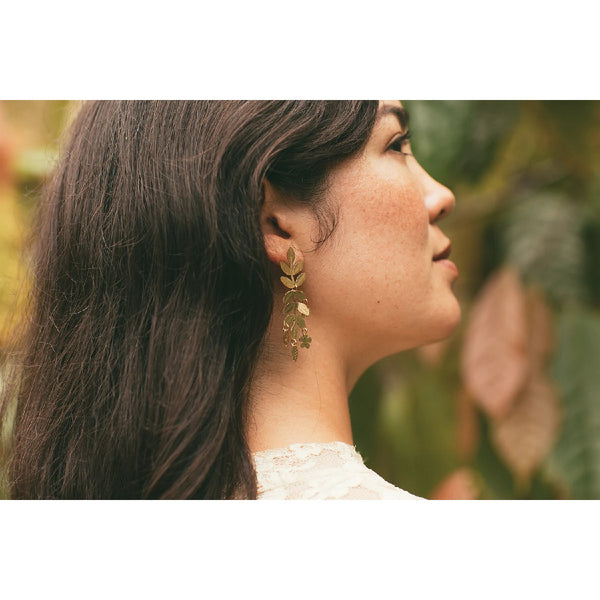 mondocherry - We Dream in Colour jewellery | fairy garden earrings - wear