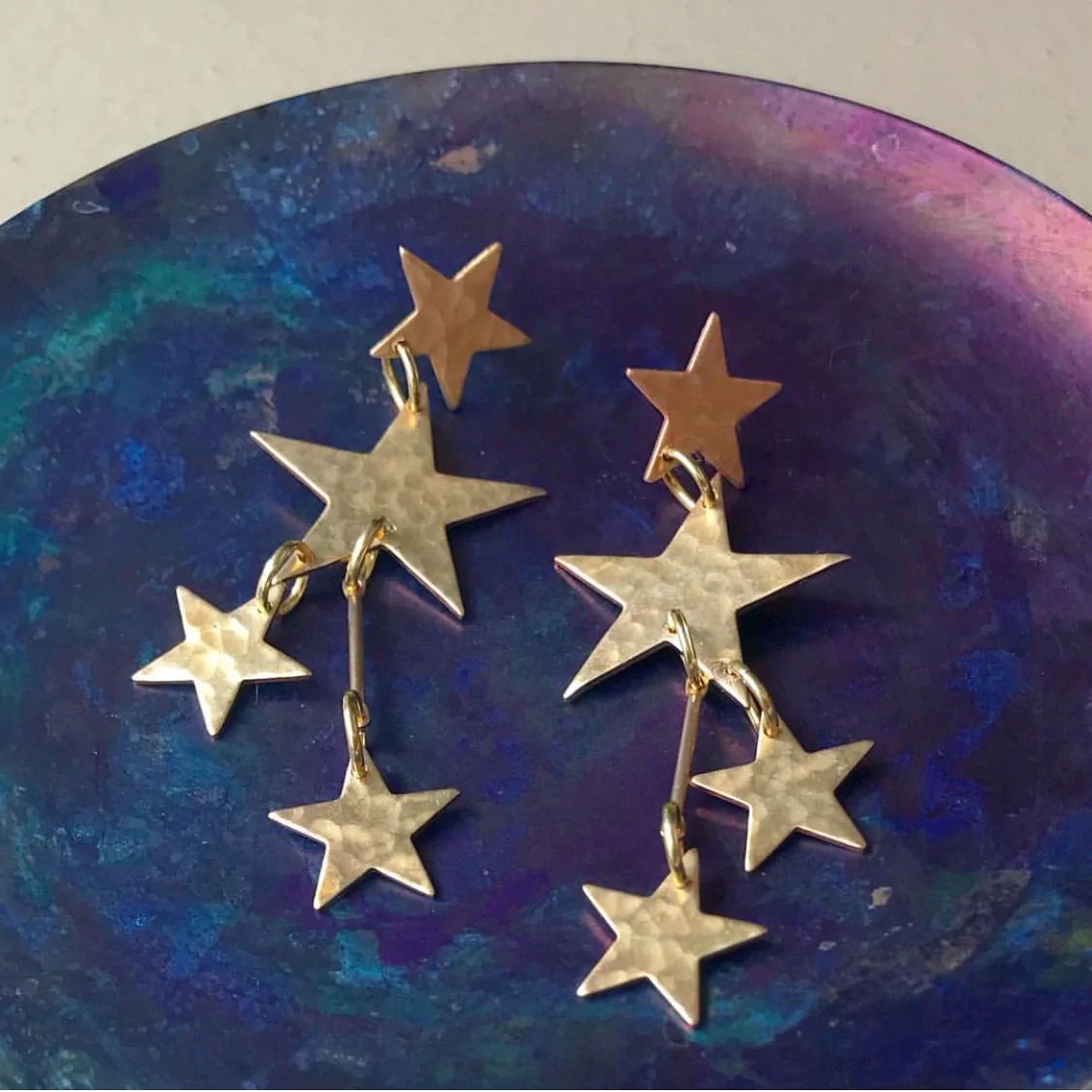 We Dream in Colour jewellery | little galaxy earrings - bowl