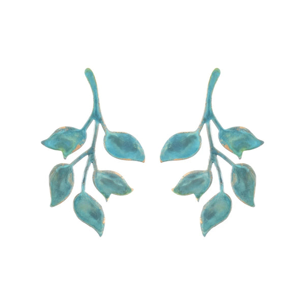 We Dream in Colour jewellery | ophelia earrings | verdigris