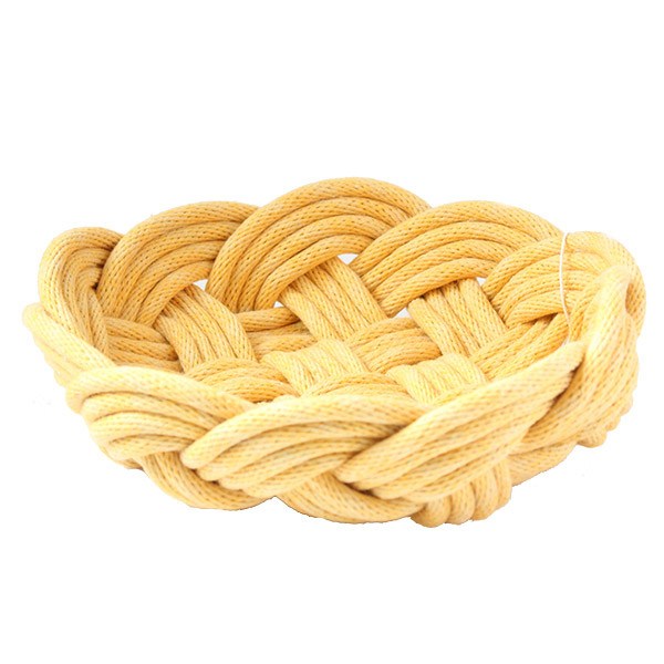Crayon Chick weave bowl yellow - decorative - mondocherry - home : style : design - 1