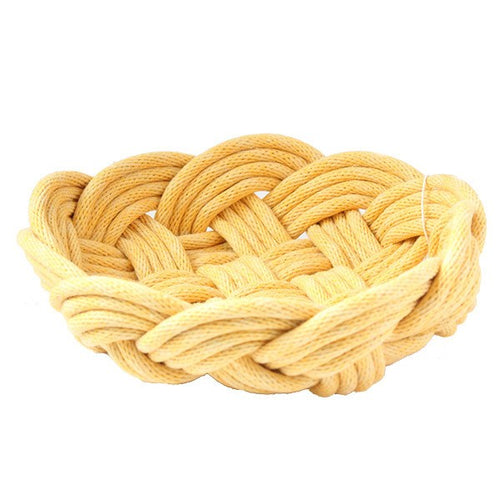 Crayon Chick weave bowl yellow - decorative - mondocherry - home : style : design - 1