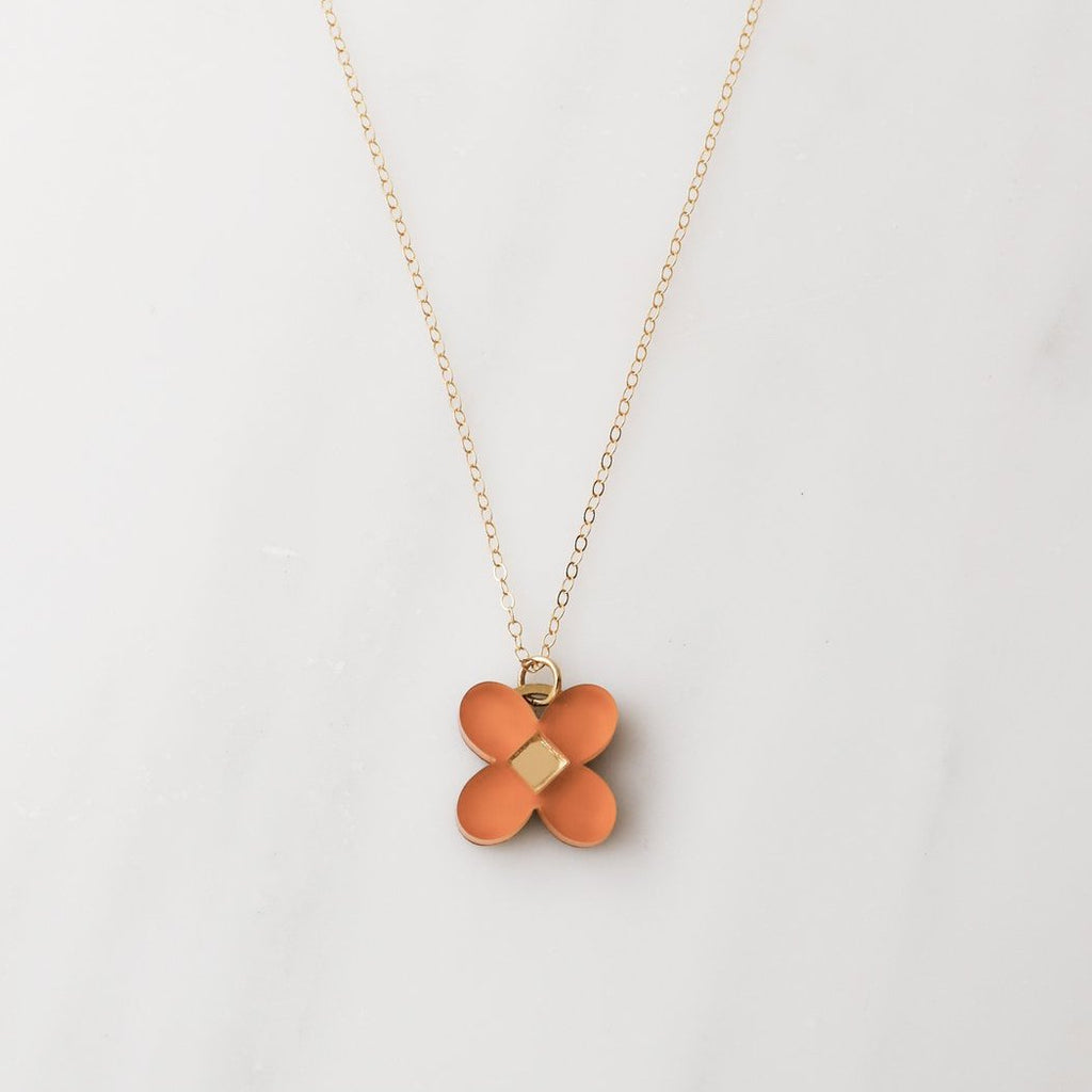 Wolf and Moon | bella necklace | terracotta