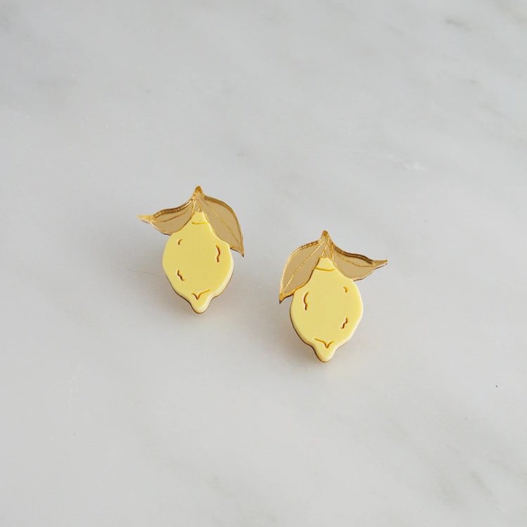 wolf_and_moon-mini-lemon-stud-earrings